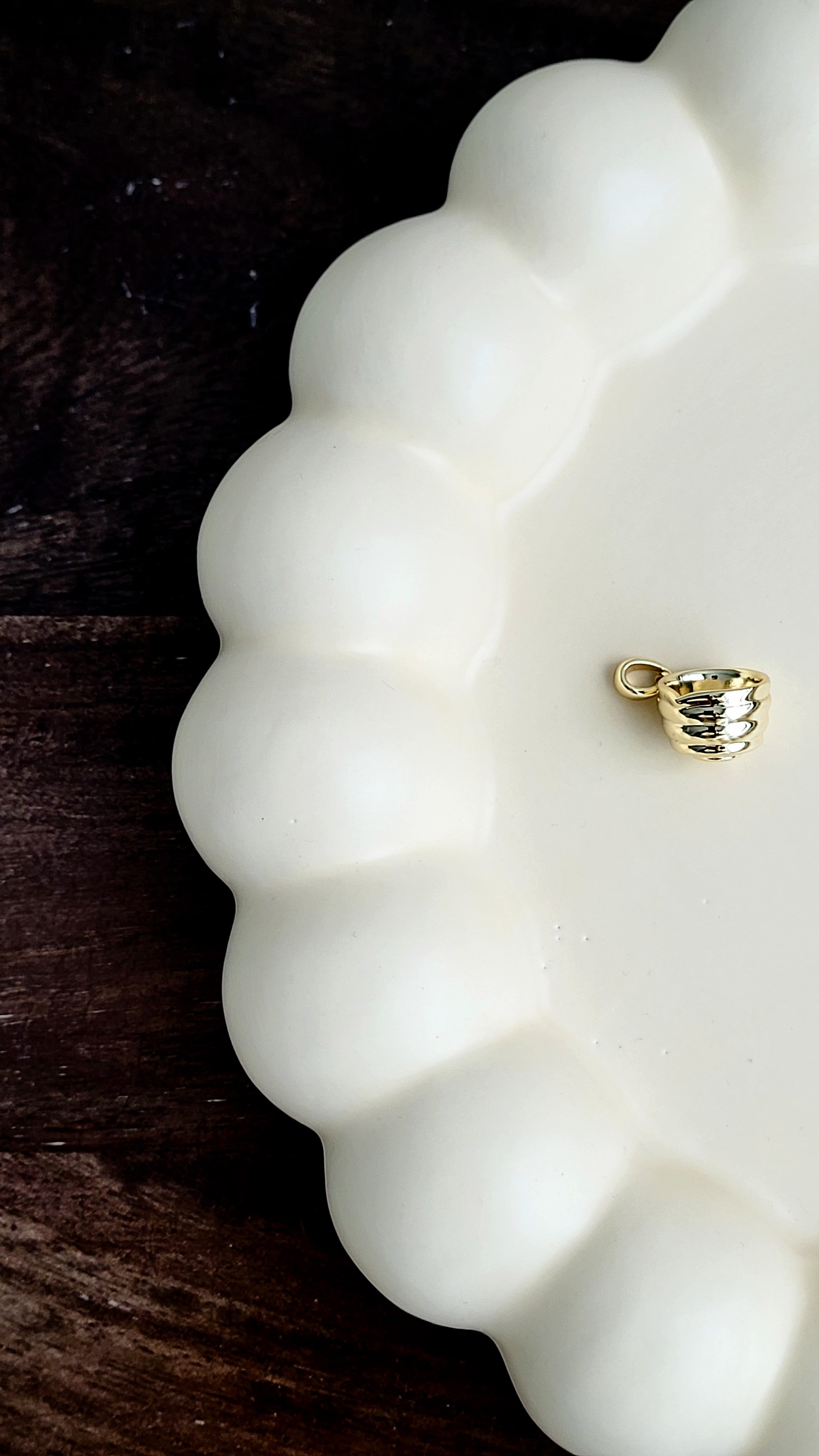 The Sui Matcha Bowl with Spout Charm in Silver or Gold