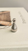 The Sana Matcha Whisk Necklace in Silver